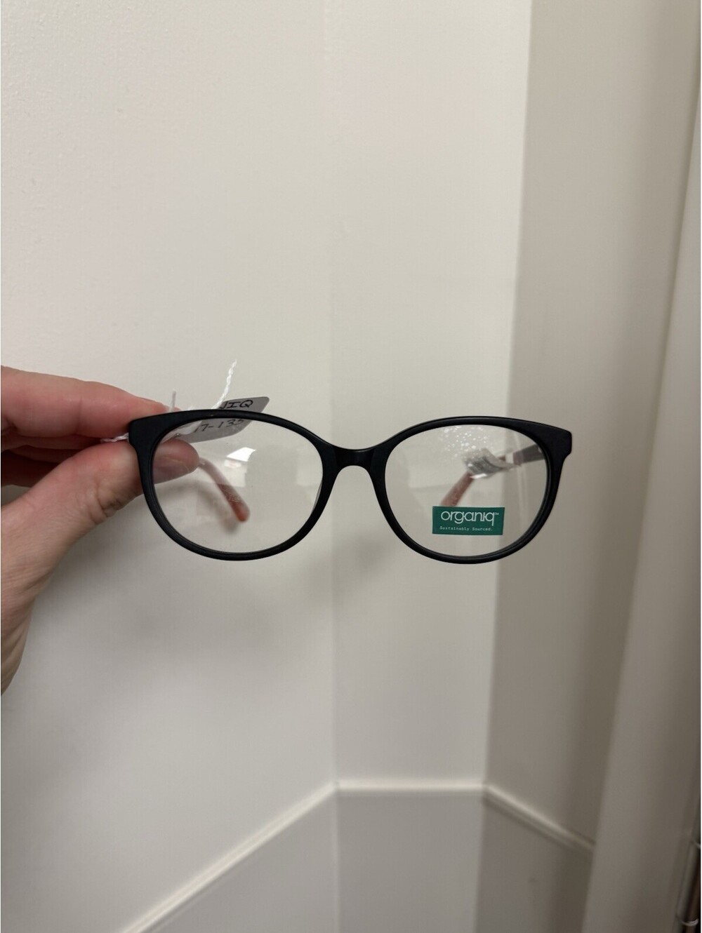Organiq Eyeglasses Women’s Black Woodgrain OGO-1002-104-SC 52-17-135